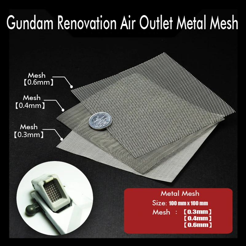 Mecha Upgrade Accessories Details Of Renovation Air Outlet Metal Mesh 0.3mm/0.4mm/0.6mm Modeling Hobby Craft Accessory