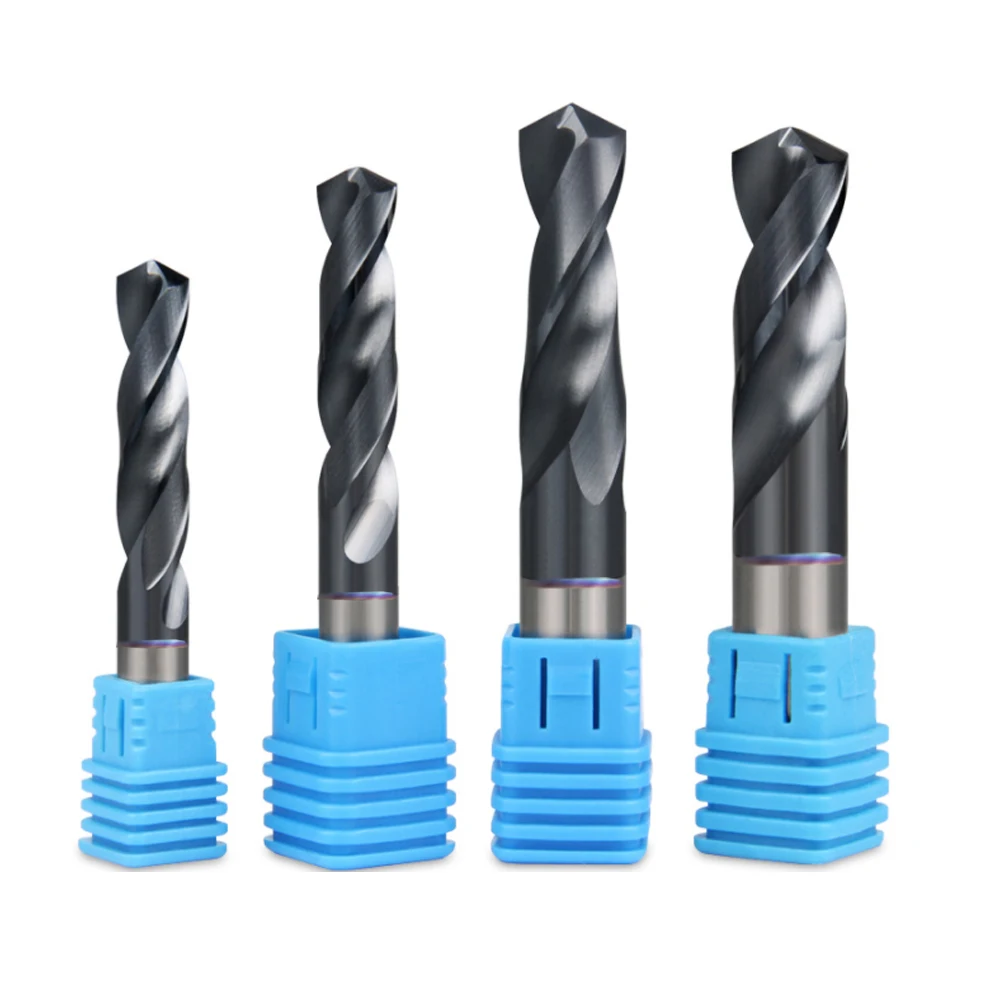 2Pcs  High quality 1-12mm Carbide Alloy Tungsten Steel Super Hard Stainless Twist Bit Straight Handle Solid Monolithic Drill