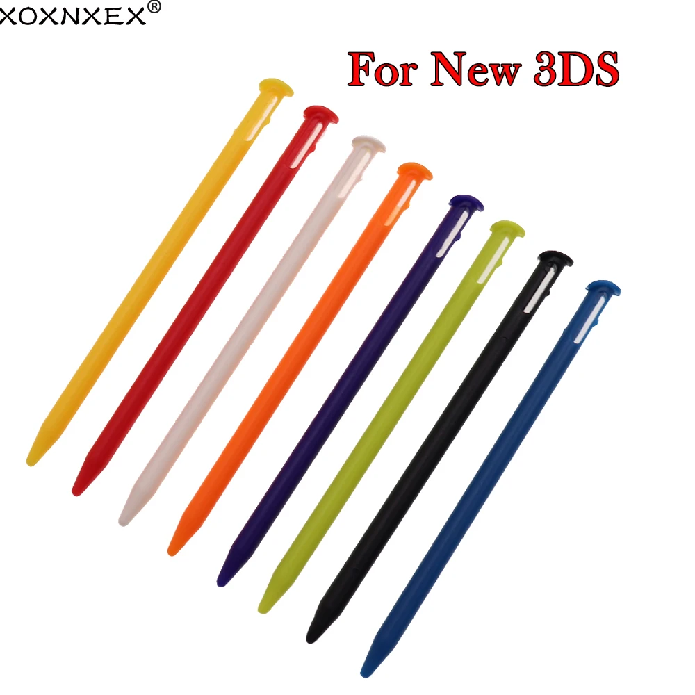 XOXNXEX 8PCS black white red blue Touch Stylus Pen for Nintendo NEW 3DS Game Accessories