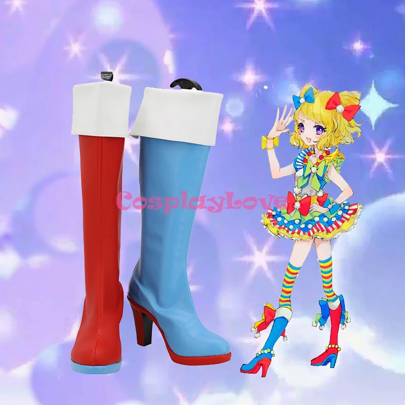 Pripara Minami Mirei Xanh Đỏ Cosplay Giày Dài Giày Da Tự Làm CosplayLove Cho Halloween Giáng Sinh