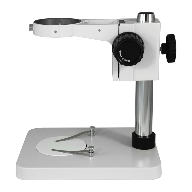 Professional Stereo Microscope Bracket Stand Holder Universal Microscope Metal Table Base with 76mm Adjustable Focus Arm