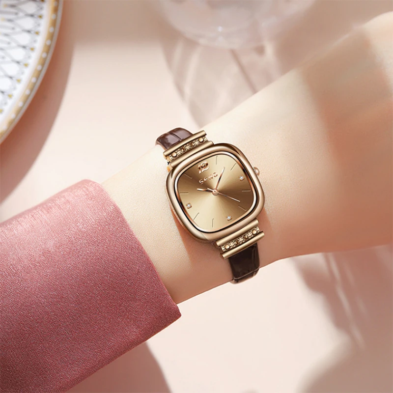 

Luxury Women Quartz Watches Fashion Tide Square Waterproof Watch Luxo Relogio Feminino Decorate Gifts Dropshipping Reloj Mujer