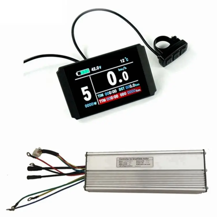 

48V 45A KT controller Brushless DC Motor Controller Ebike +KT-LCD8H LCD3 LED900 Color Display One Set,for 2000W-3000W Ebike Kit.