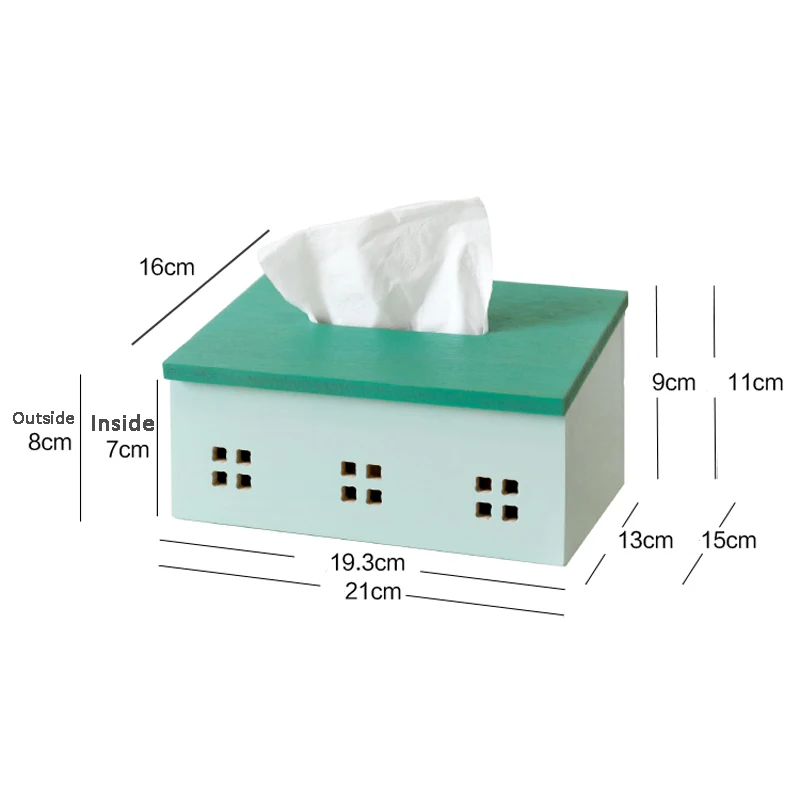 Wood Tissue Box Tissue Holder Tissues Paper Napkin Container Nordic Wooden Kitchen Organization Home Dining Room Accessories