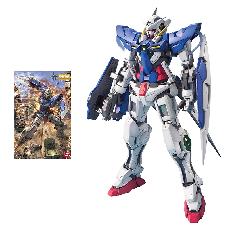 

Набор моделей Bandai Gundam, аниме-фигурка MG 1/100 GN-001 Gundam Exia, Настоящая модель Gunpla, экшн-фигурка, игрушки для детей