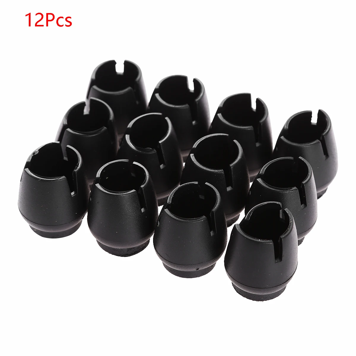 12Pcs Table Chair Leg Tips Caps Rubber Furniture Foot Mats Chair Covers Floor Protectors for Indoor Home Outdoor Patio Garden