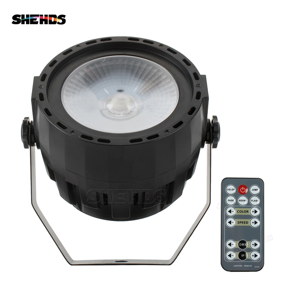 Wireless Remote Control  LED Par COB 30W RGB 3in1 Lighting DMX Control Stage Lighting effect Professional for DJ Party Club