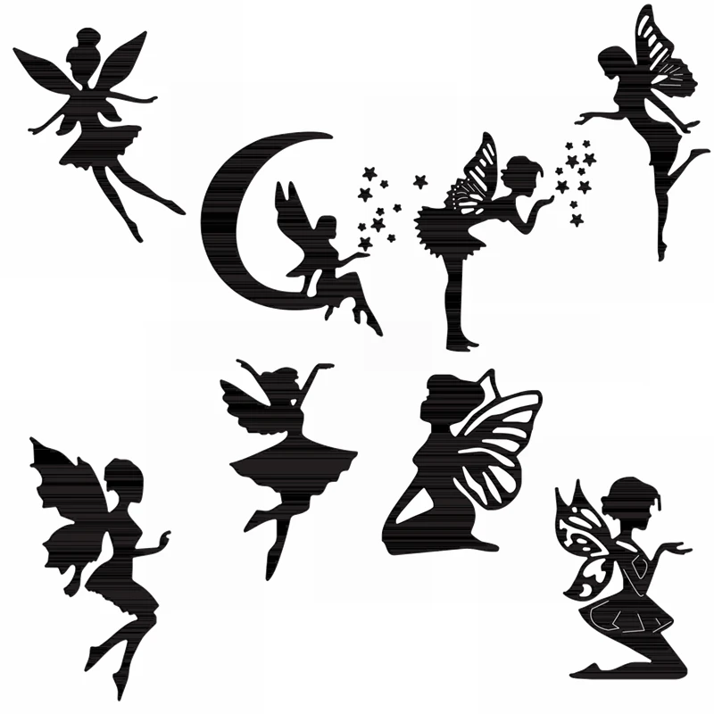 

Fairytale Girls Flying Elfs Decorative Embossing Papercard Crafts Die 2021 Scrapbook Die Cuts Metal Cutting Dies New 2021