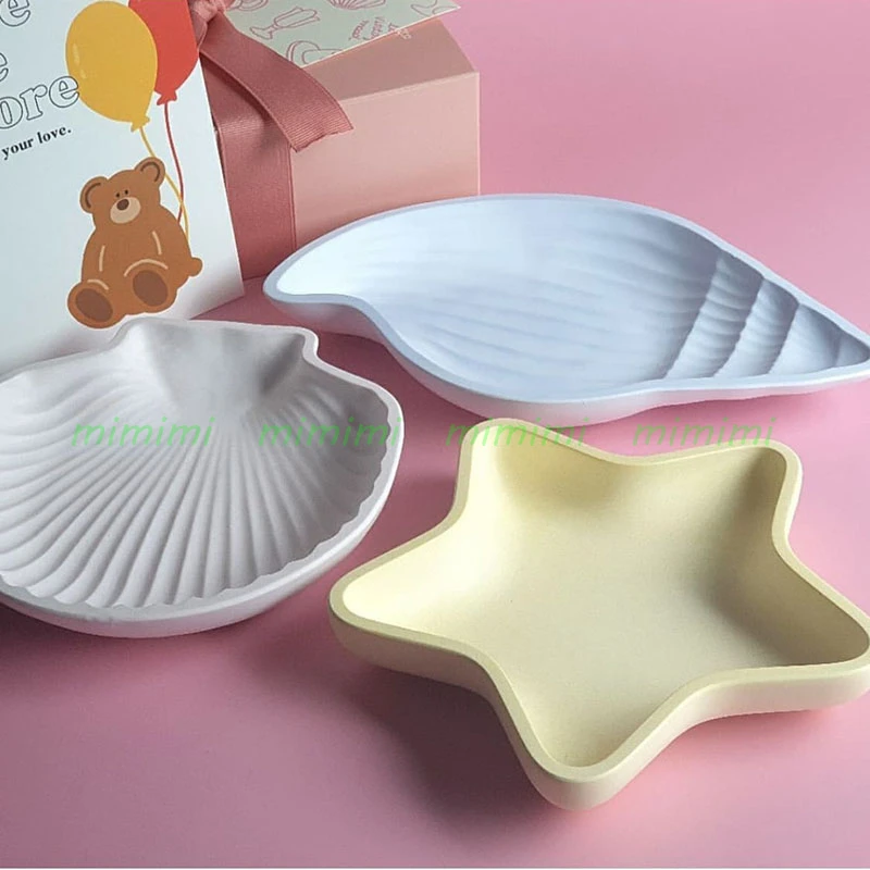 Shell Conch Tray Silicone Mold Concrete Tray Mold Aromatherapy Candle Base Tray Jewelry Storage Tray