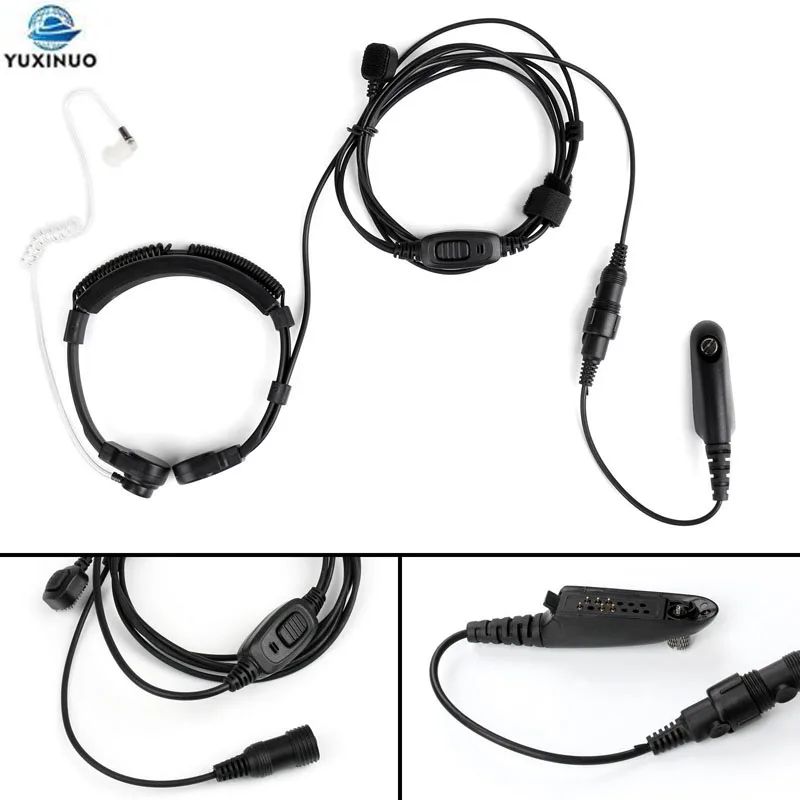 

Extendable Throat Control PTT Mic Microphone Earpiece Headset for Motorola GP328 GP338 GP339 GP340 GP329 GP320 Two Way Radio