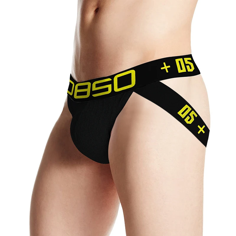 0850 Brand Men Underwear Sexy Gay Jockstrap Cotton Breathable U Pouch Fashion Underpants Men Thong Sexy Bikini Sissy Lingerie