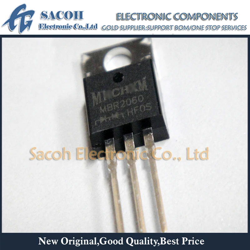 

10Pcs MBR2060CD or MBRB2060CT MBR2060CT or B2060G TO-263 20A 60V Schottky Barrier Rectifier