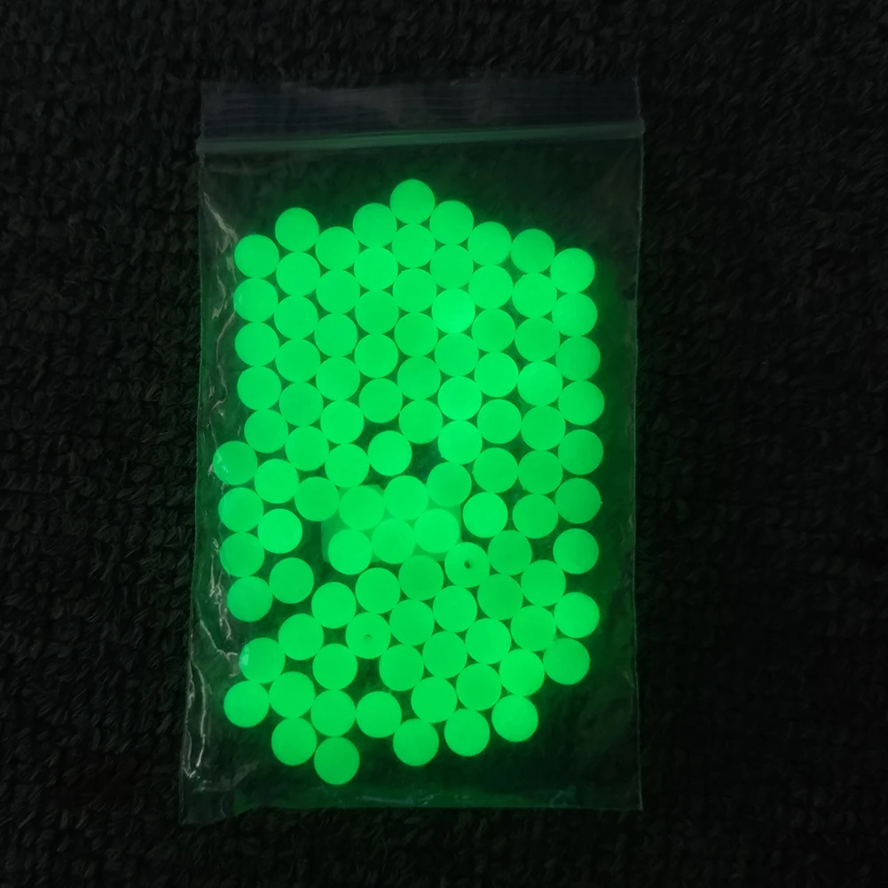 100pcs/pack Hard Round Fishing Beads Plastic Rig Beads 3mm-12mm Fishing Stopper Carp Fishing Gear Accessory image 5