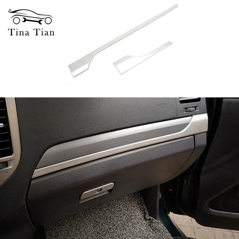 Interior Front Dashboard Air Control Panel Decorative Cover Trim For Mitsubishi PAJERO 2007-2013 2014 2015 2016 2017 2018 2019