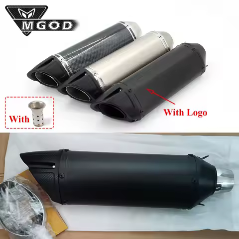 Universal 51mm Motorcycle Exhaust Pipe Racing Laser Escape Moto DB Killer Stainless Steel For SC1 MT09 MT07 Z1000 CBR600 CBR1000