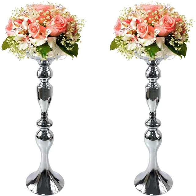 wedding vases centerpieces,  Gold Wedding Centerpieces, Silver Flower Vases, Metal Centerpiece Vases