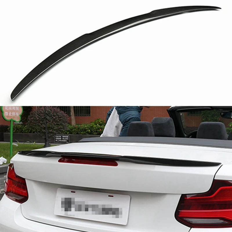 

M4 style carbon fiber primer black color spoiler for BMW 2 Series F22 F87 M2 2014-2019 M235i M240i 218i 220i 228i