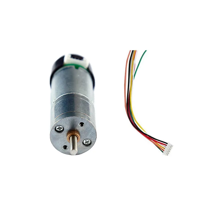 25mm 9v150rpm dc reduziu a engrenagem do motor escovado com sensor hall código disco para arduino robô tanque chassi cabo do motor livre