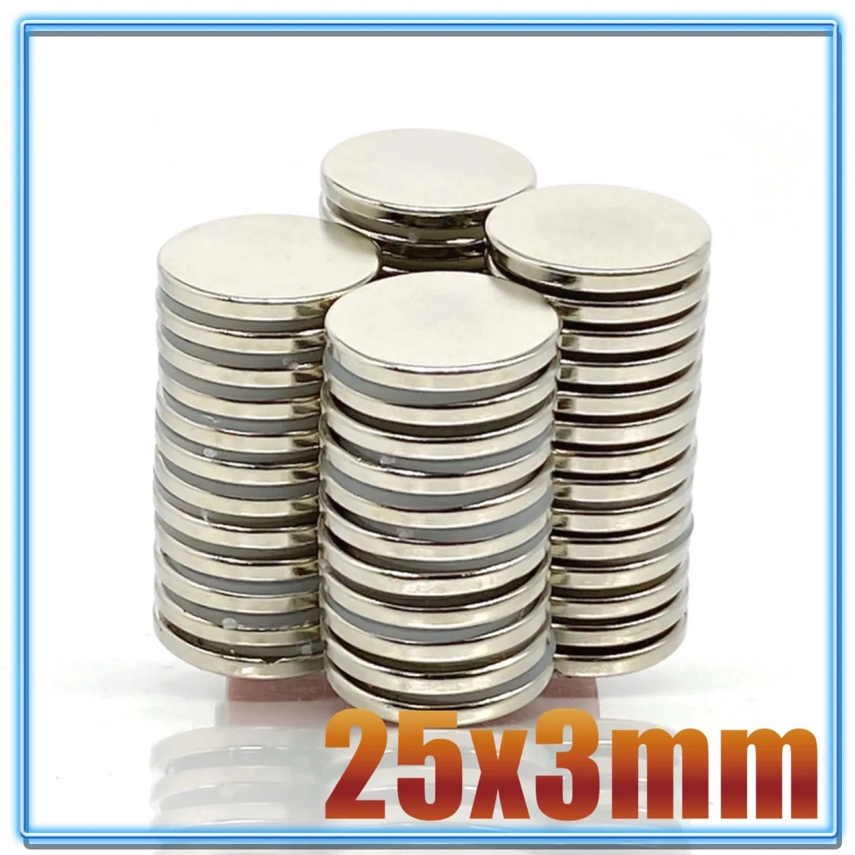 2/5/10/20/50/100PCS 25x3 mm N35 Round Powerful Magnetic Magnets 25mm*3mm Neodymium Magnet Disc 25x3mm Permanent Magnet 25*3 mm