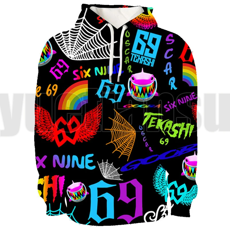 Fashion Gooba 69 Clothes 3D 6IX9INE Hoodie Adult 69 Sweatshirt Long Sleeve Boys / Girls Tracksuit Harajuku Streetwear Pullovers