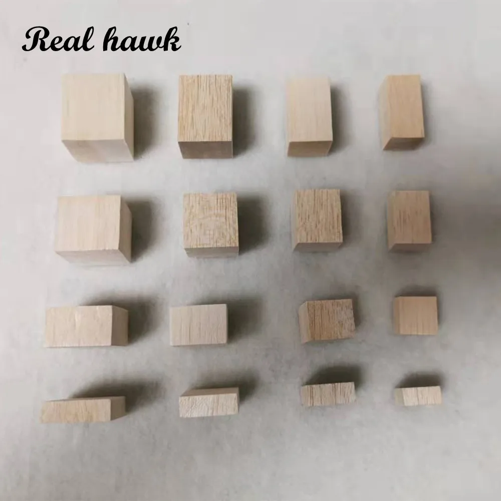 

30x30/35x35/40x40/50x50mm Length10/20/30/40mm Square Balsa Wood Stick Wooden Dowel Rod Block for Kids Model Making Ornaments DIY