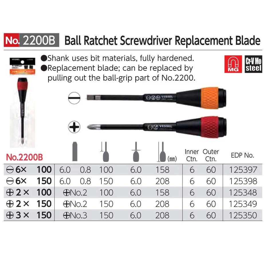 5 Stk/set Japan Vessel Bal Grip Ratel Schroevendraaier Vervangbare Schacht Unit Met Toolkit