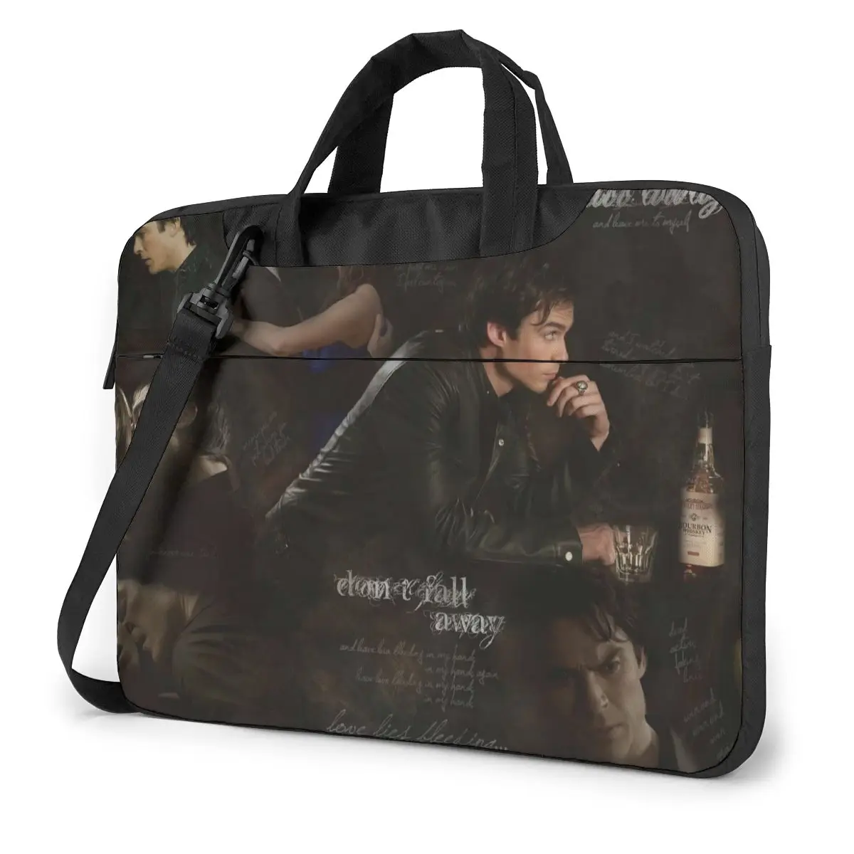 

The Vampire Diaries Laptop Bag Case Protective Vintage Computer Bag Bicycle Crossbody Laptop Pouch