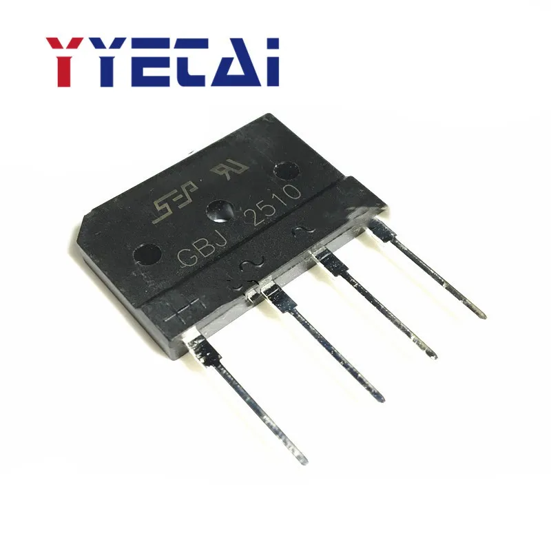 5PCS New SEP GBJ2510 Induction Cooker Bridge Stack 25A/1000V Rectifier Bridge Flat Bridge