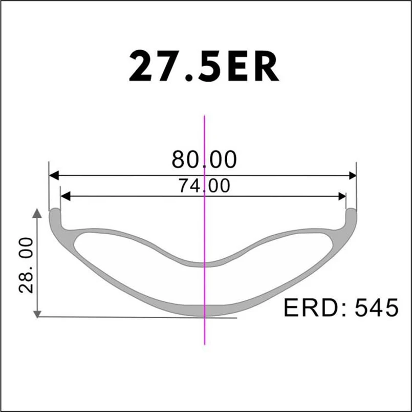 27.5ER Fat Bike Carbon Rims Tubeless Disc Brake Super Light Snow Mountain Wheels 80mm Width Bicycle Circle Customized