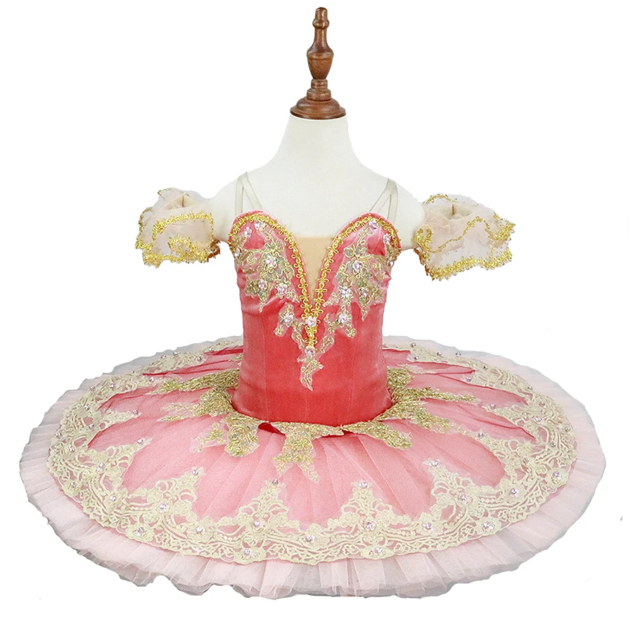 Classical Ballet Tutu Peach Fairy Pink Professional Tutu Performance Pancake Ballet Tutu Costume Girls Platter Tutus Adult JN38