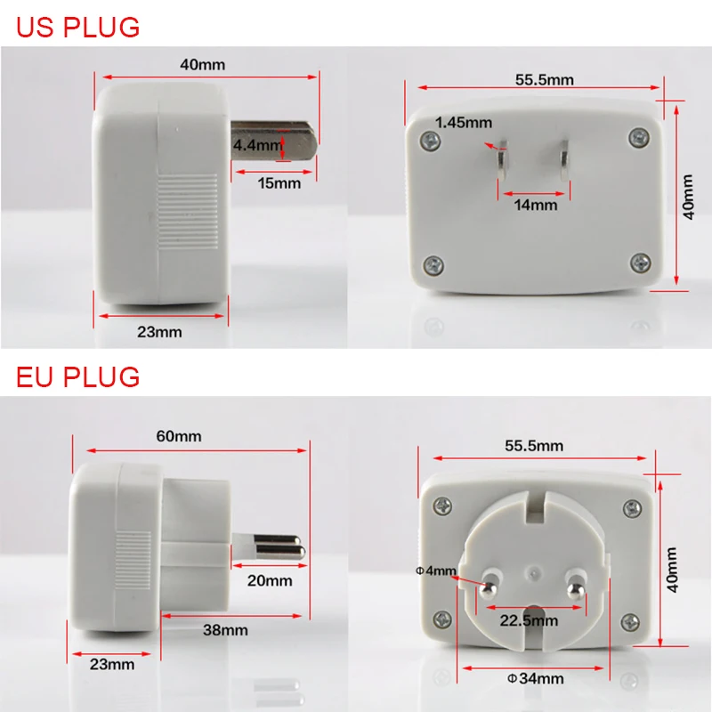 Imagem -05 - Medidor de Tensão com Lcd Luz de Fundo Azul Voltímetro e Tomada Eua 110 v e 220v