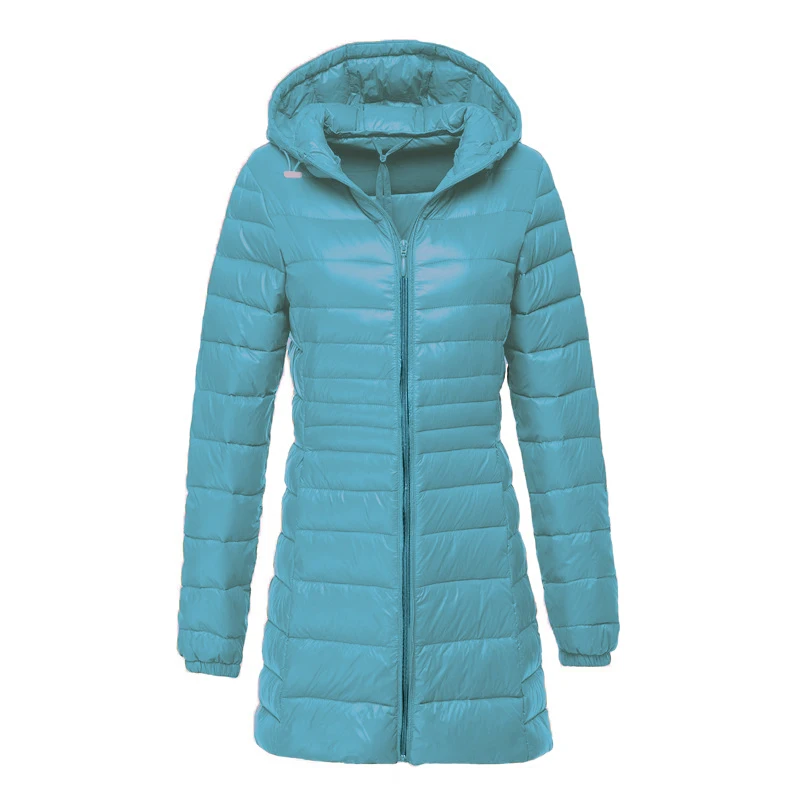 Oversized 7XL 8XL Plus Long Down Jacket Women Winter Ultra Light Down Jacket Women with Hooded Down Coat Female Big Size Coats