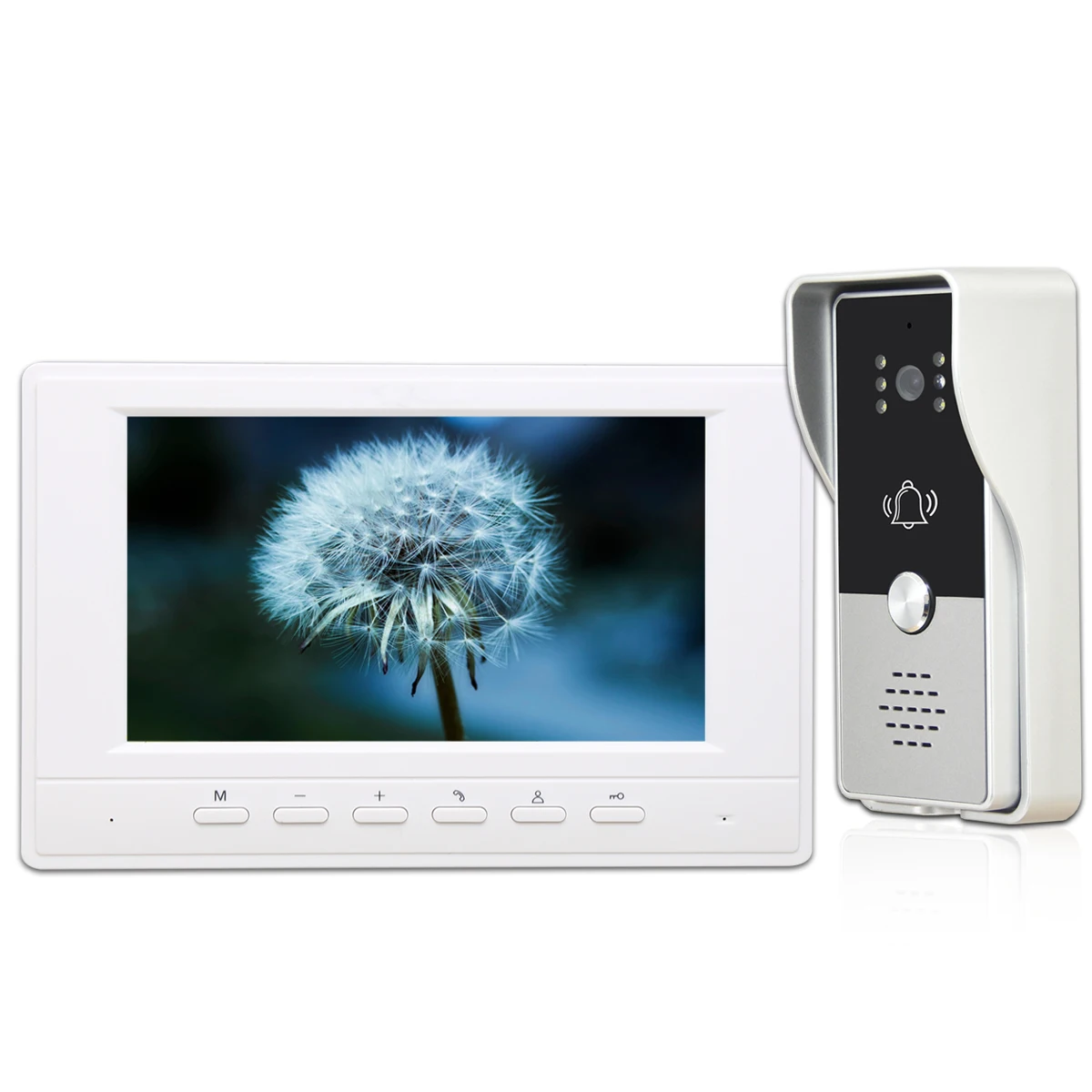 7 Inch Video Intercom Deurbel Systeem Voor Home Security Met 1 Pcs Ir Camera 1 Pcs Monitor Screen Video Deur telefoon Kit