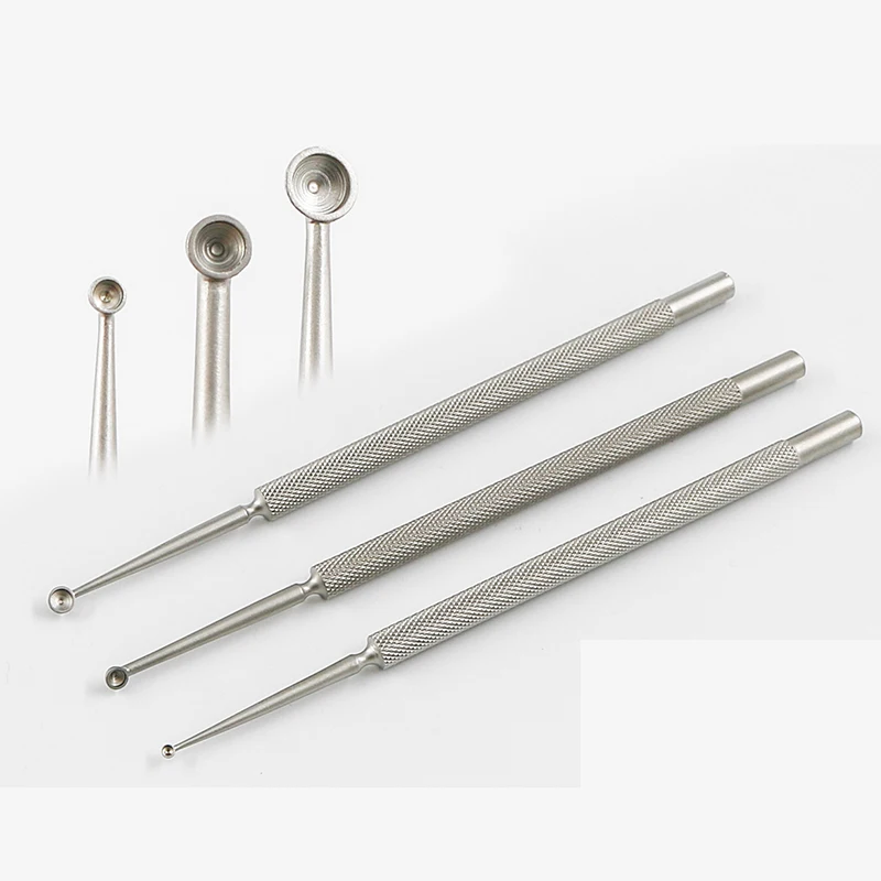 Eyelid gland curette Dermatology ophthalmic Small and medium sized stainless steel titanium alloy microinstruments