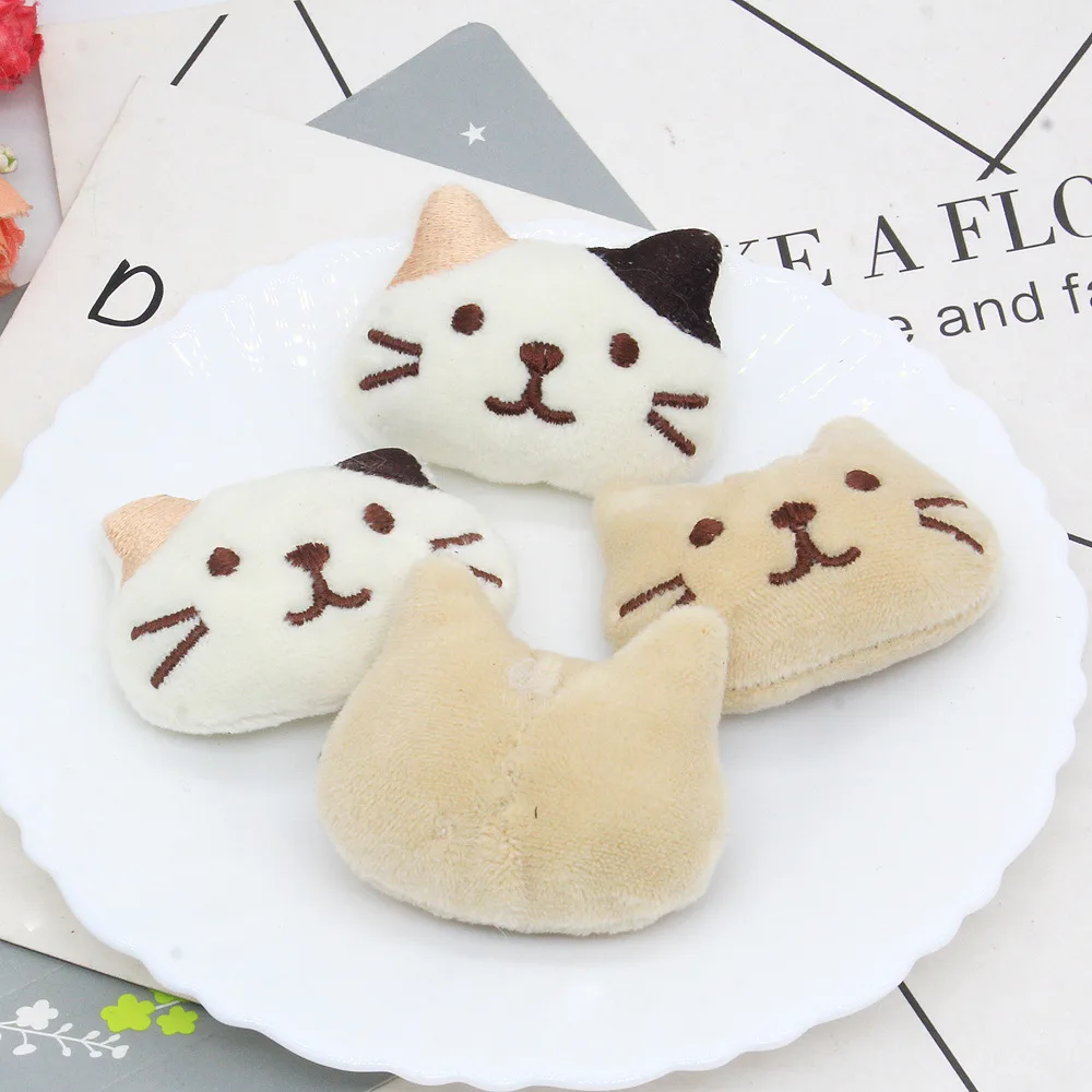 10Pcs/lot Cute little cat cartoon doll patches appliques for DIY headwear hair clip accessories shoes and socks accessories