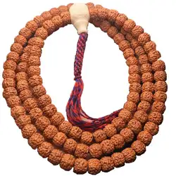 Nepal Rudraksha Bodhi Barrel Kingkong Bodhi Yoga Meditation Mala for Man Good Quality BRO667