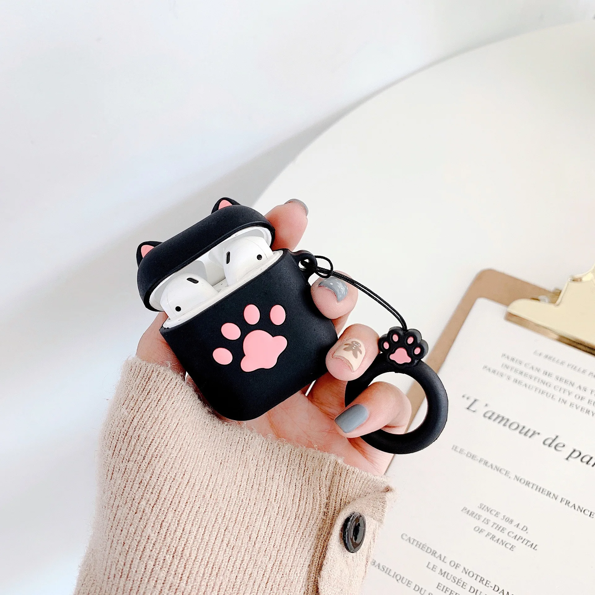Katze Pfote Drahtlose Kopfhörer Fall Für AirPods 2 Anti-staub Bluetooth Kopfhörer Schutzhülle für AirPods 3 Ohrhörer Fall protector