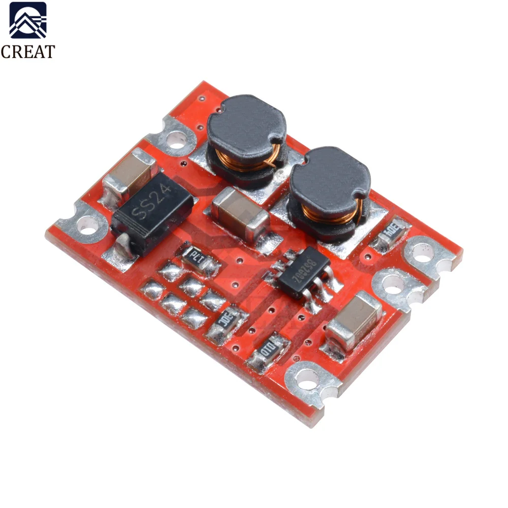 5PC S09 DC-DC Automatic Buck Boost Power Module Step Up and Down Board Input 3-15V Output 3.3V/5V/4.2V/9V/12V Electronic DIY PCB