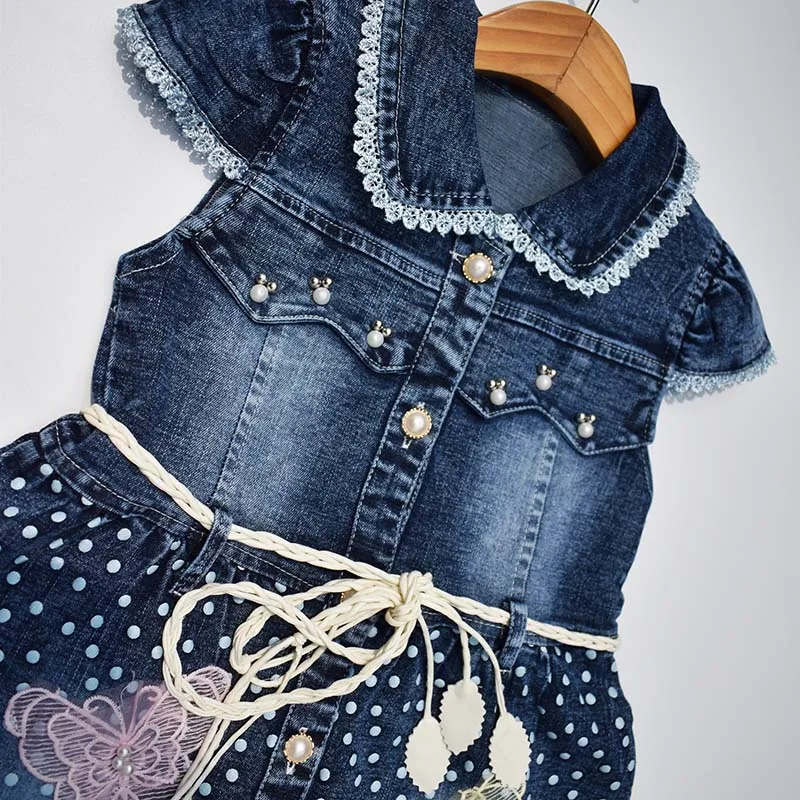 3-6Years Children Kids Little Girls Denim Vest Dress Jacket Spring Autumn Vest Coat