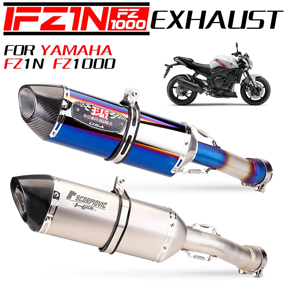 

Motorcycle Exhaust Escape Muffler Middle Link Pipe Slip On For YAMAHA FZ1 N F S FAZER FZ1 FZ1N FZ1000 2005 to 2016 Exhaust