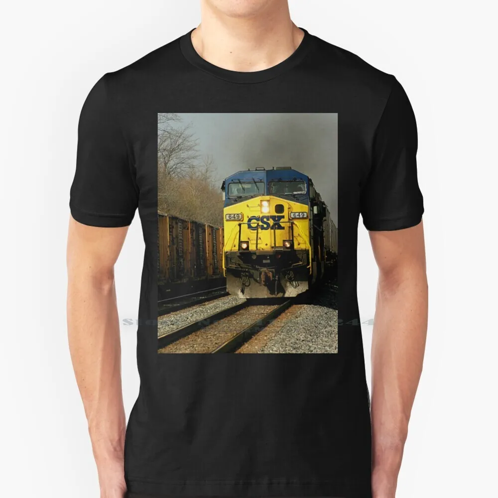 Csx 649 100% Cotton T Shirt Railroads Trains Canon Tee Short Sleeve Long Sleeve Gift