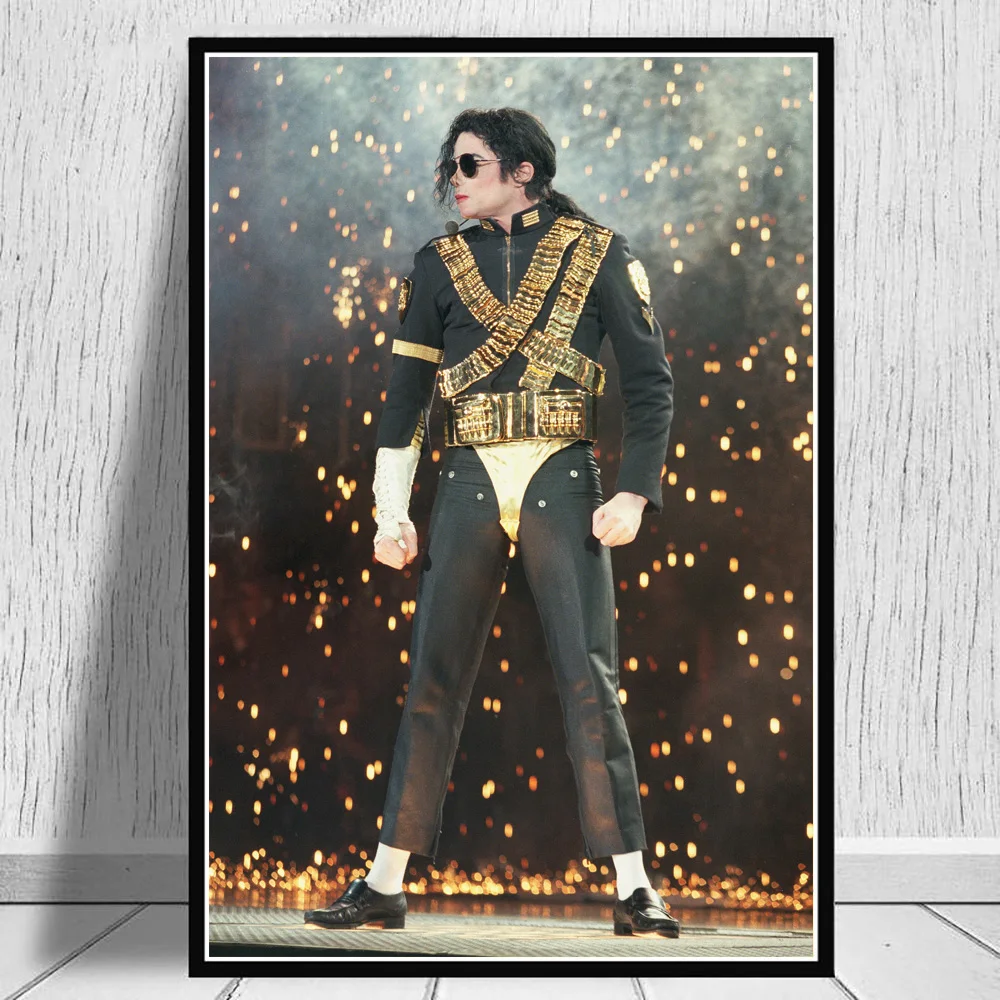 Michael Jackson Vocal Concert Poster And Prints Classic Pose Canvas Painting On Wall Art Superstar Decor Picture For Living Room