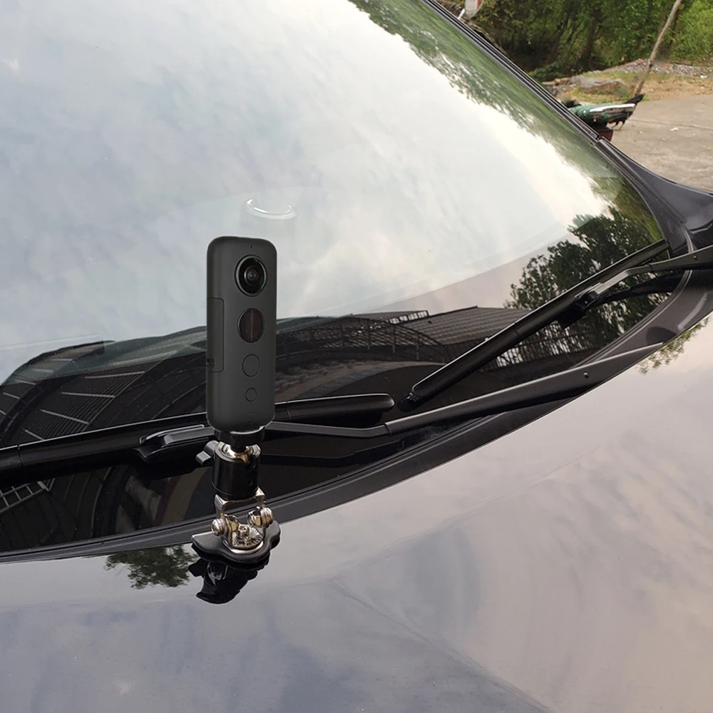 TUYU الفولاذ المقاوم للصدأ السيارات السيارات هود العمل قوس ل Gopro ماكس hero8765 إنستا 360 واحد X/R يي DJI OSMO حامل تثبيت للسيارات اكسسوارات
