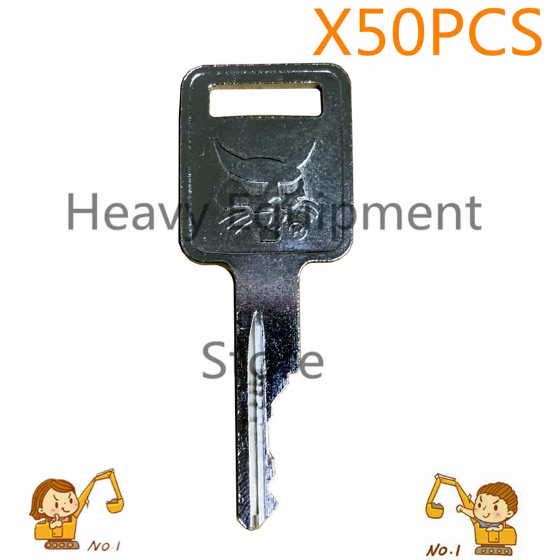 

50 Pcs Ignition Key For Bobcat Skid Steer Loaders and Mini Excavators 6693241 D250 Free Shipping