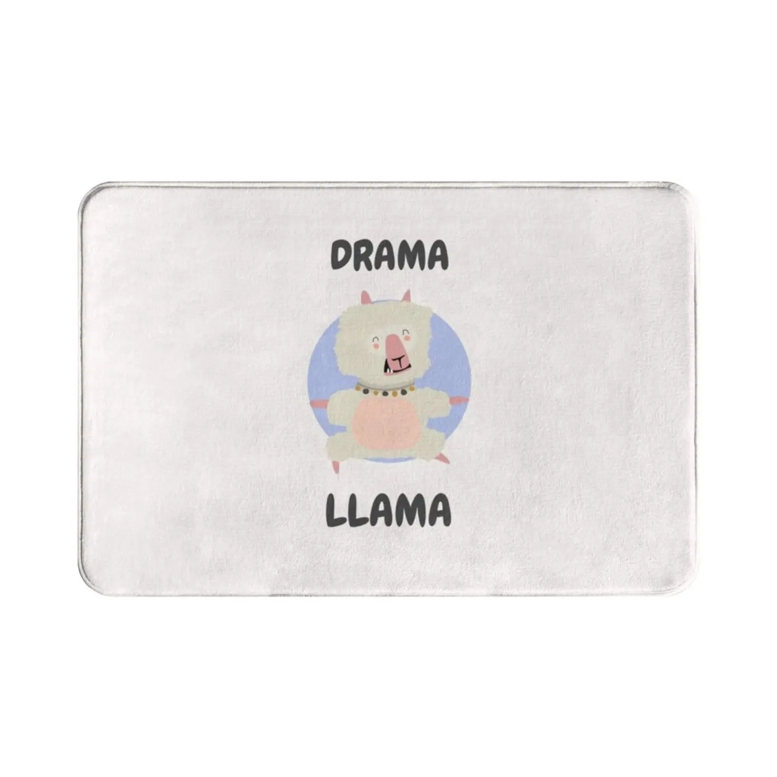 Drama Llama Carpet Mat Rug Cushion Soft Non-Slip Drama Llama Fluffy Cute Sweet Attention Yoga Fitness Work Out Gym Funny