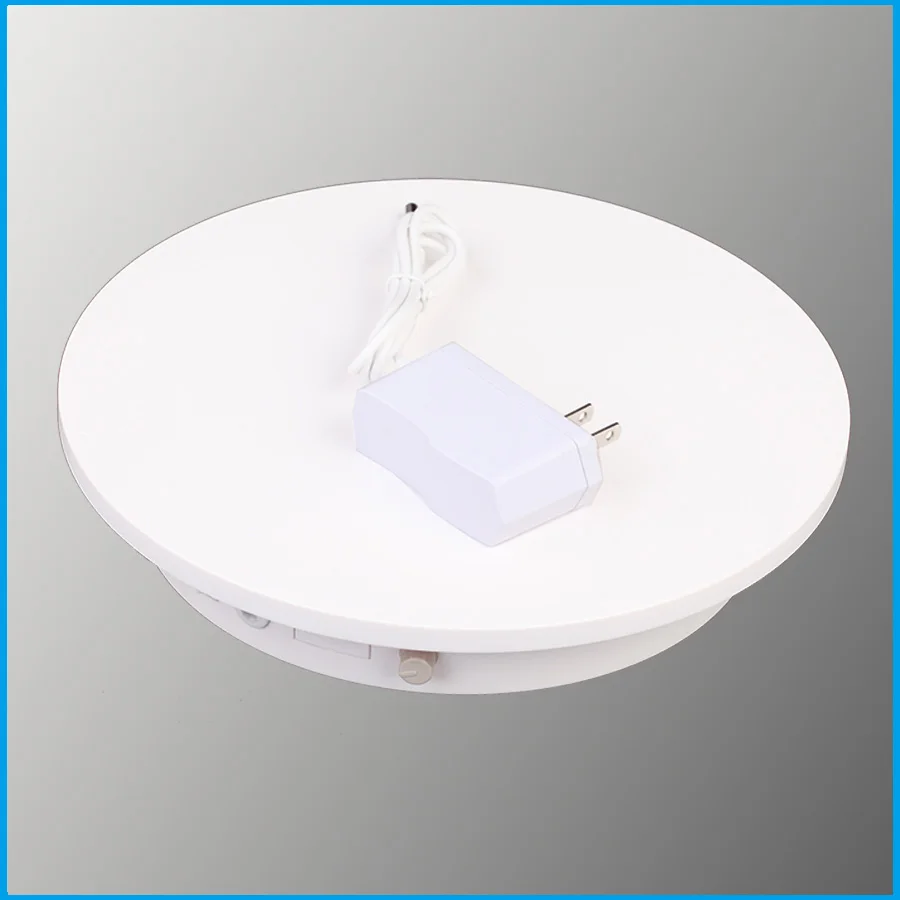HQ LN01 18/21/26CM Speed Knob Control Electric Rotating Turntable Display Stand Base Lazy Susan for Photography Shooting
