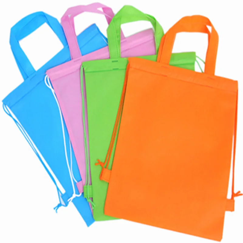 20 pcs high quality eco recyclable non woven shopping bags customize your logo free shipping