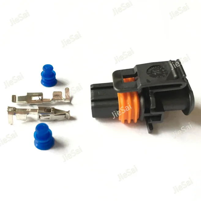 2 Pin 1928404072 1928403137 Female Common Rail Diesel Injector Plug Automotive Connector For Bosch