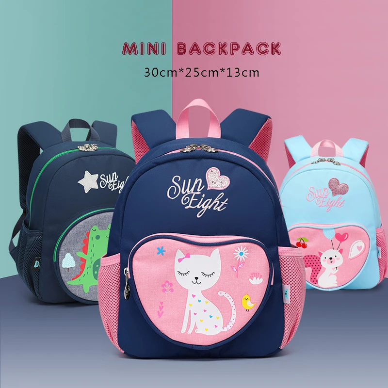 SUN EIGHT Cartoon Baby 2-5 Year old Cute Little Kid bag Bag Child Backpack Bags School Nylon Bags Lovely Tollder Backpack