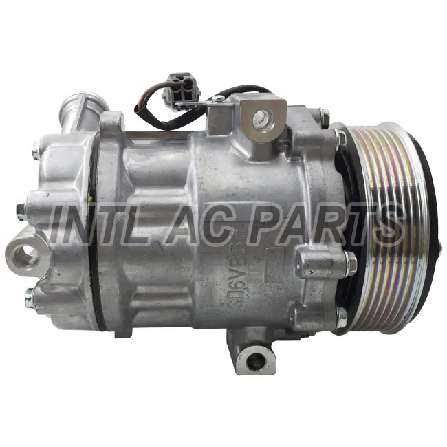 Sanden SD6V12 1461 Auto AC A/C Compressor for Fiat ALFA Opel Peugeot 51803075 71792267 13106850 4706817 6854055 6854081 1854532